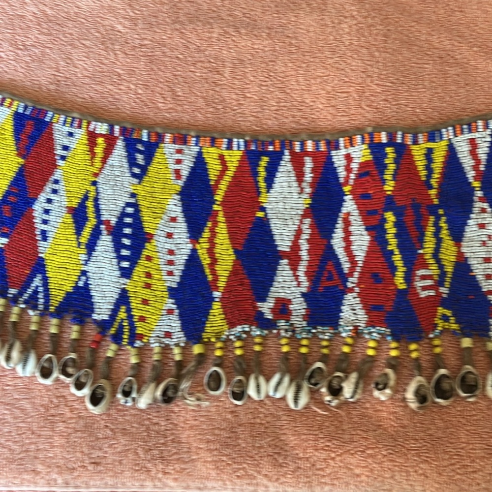 Colorful Beaded Necklace with Shell Accents - Picture 3 of 11